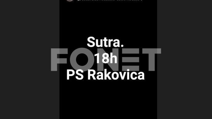 Protest Zbora ispred policije